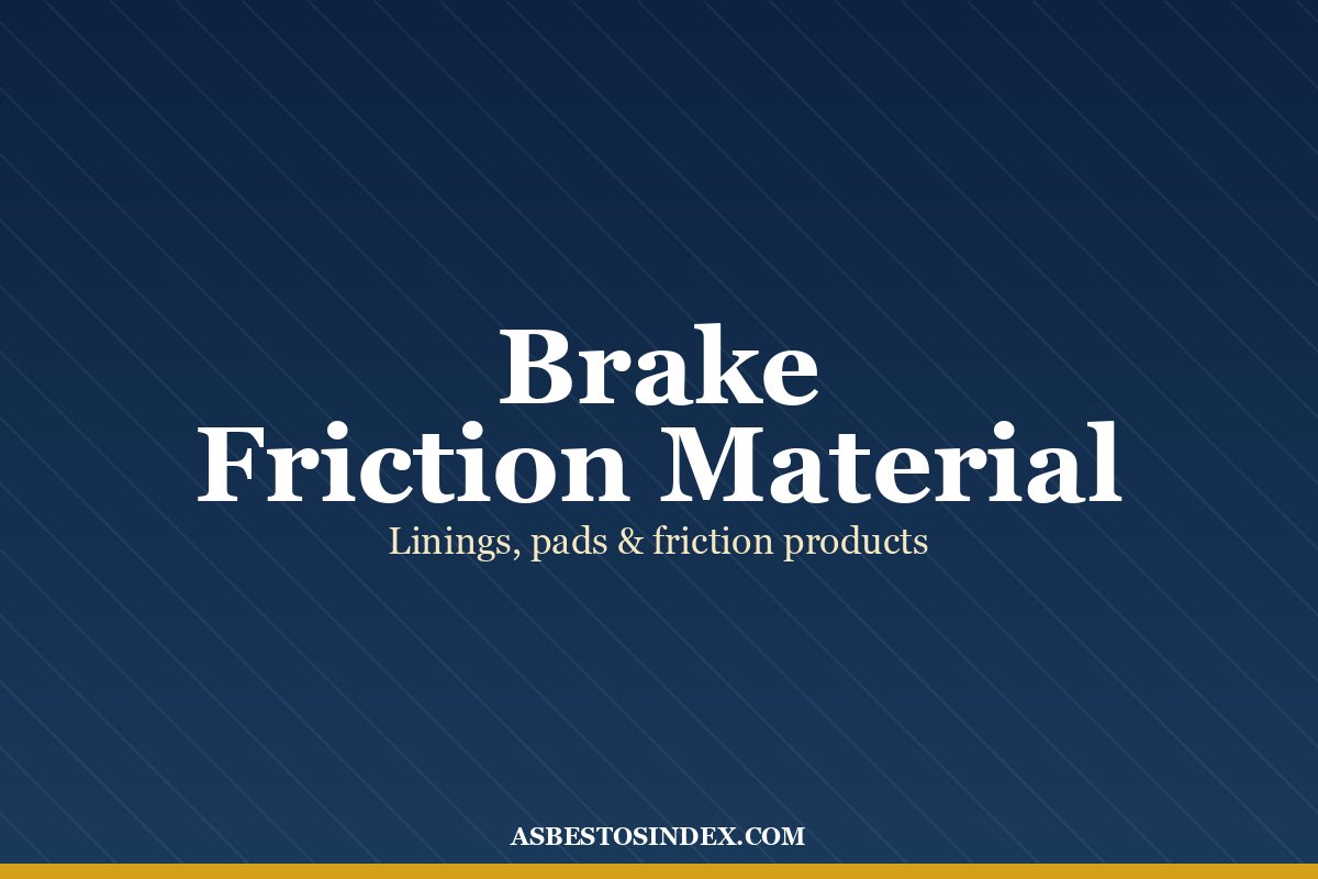 Automotive Friction Products