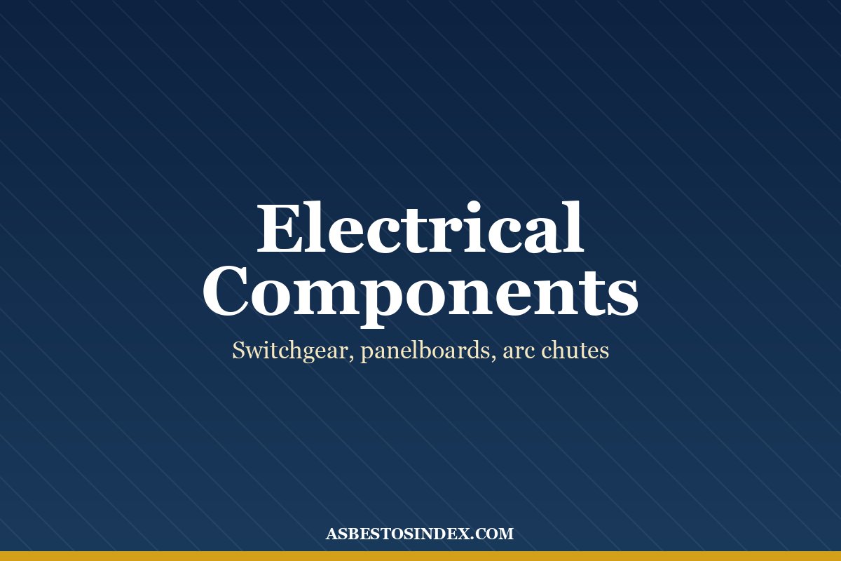 Sindanyo Asbestos Electric Arc and Heating Resisting Bond — ASARCO