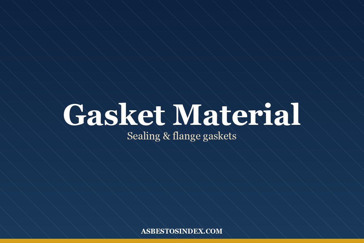 Durabla Manufacturing Company asbestos-bearing compressed-sheet gaskets