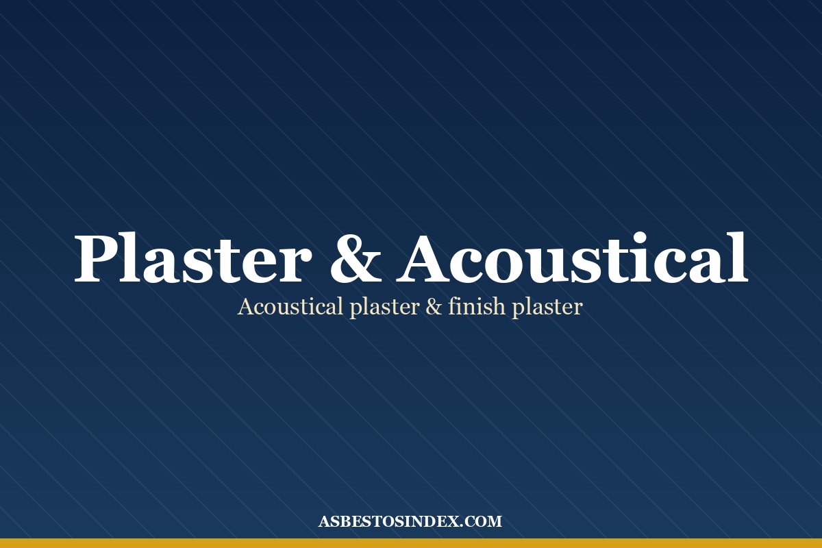 Asbestos Ceiling Tile — Identification, Brands & Exposure Risk