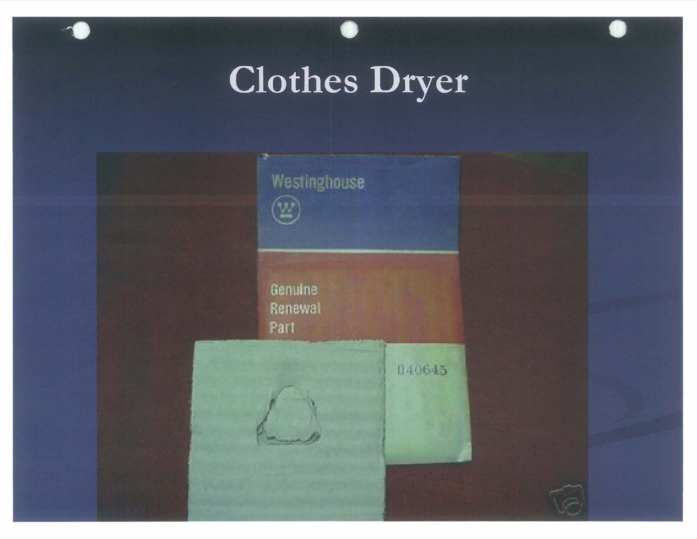 Clothes dryers with asbestos components