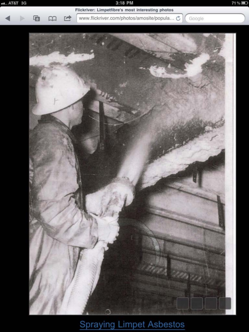 Limpet spray asbestos