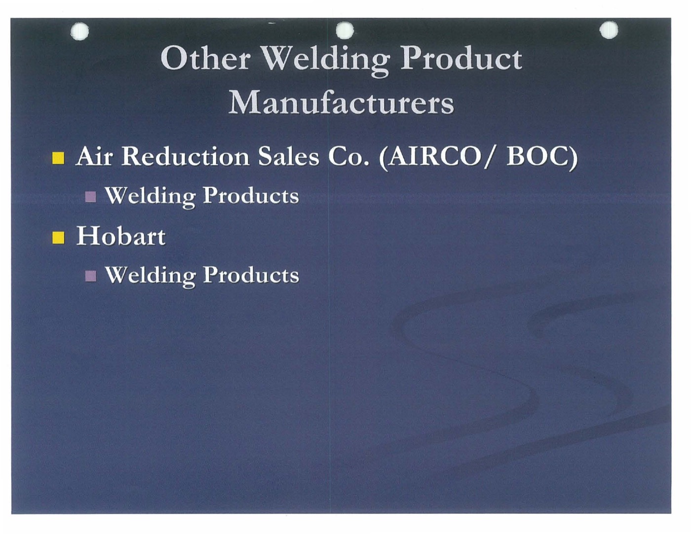 Welding products with asbestos