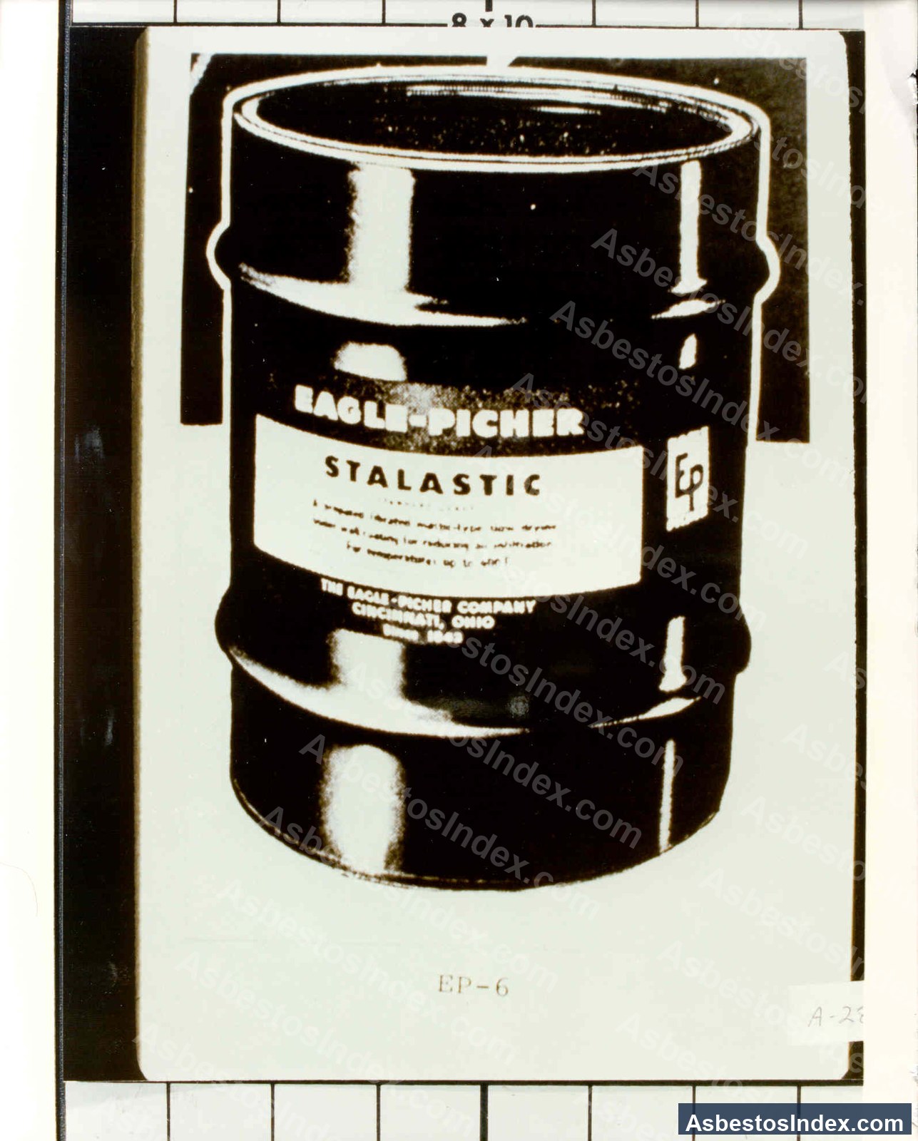 Eagle Picher · Product Specimen — Eagle Picher