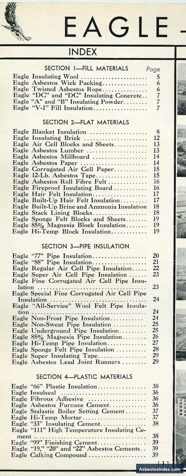Eagle Picher · Catalog Page — Eagle Picher